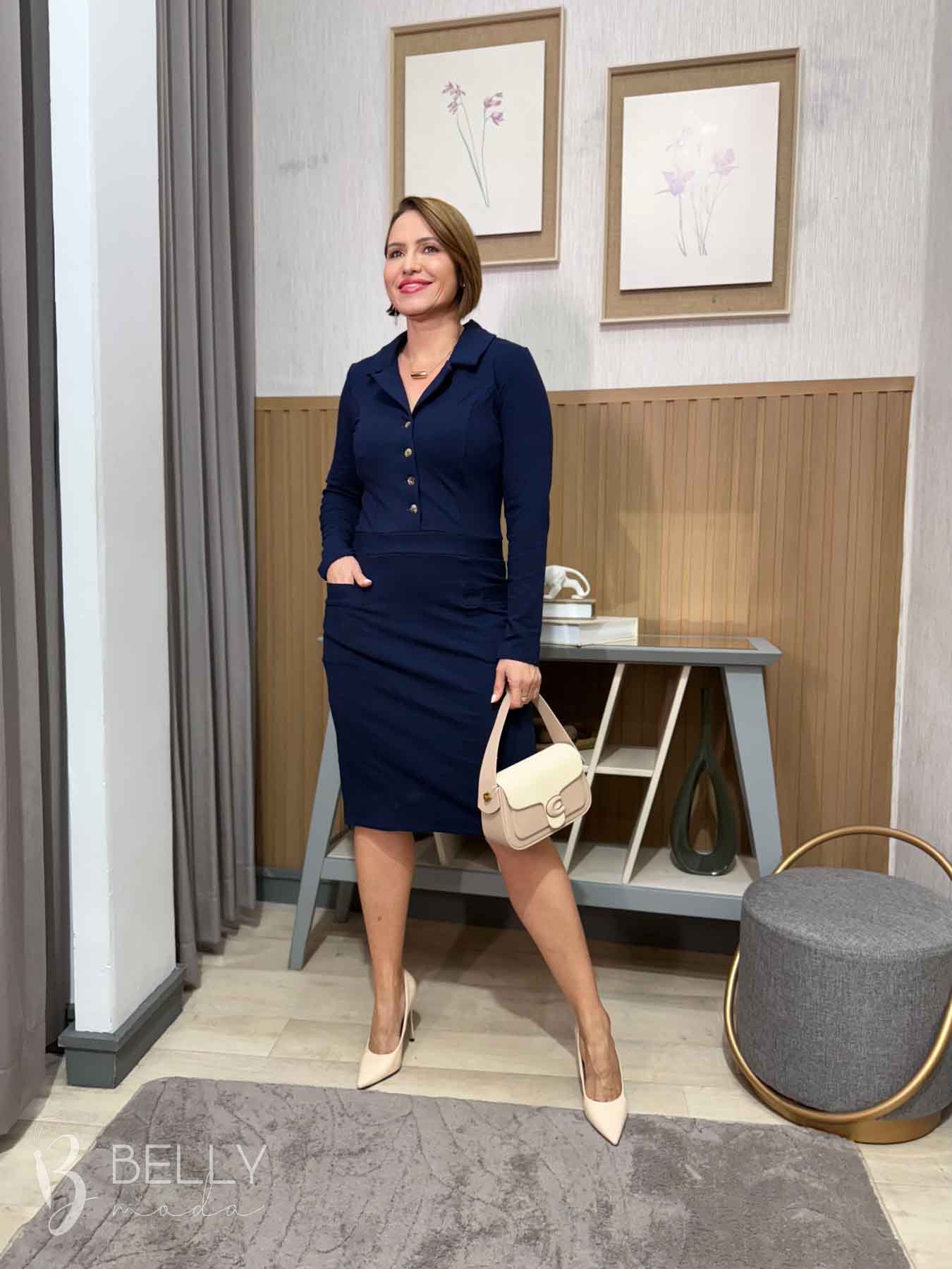 Vestido Ana Luíza Manga Longa