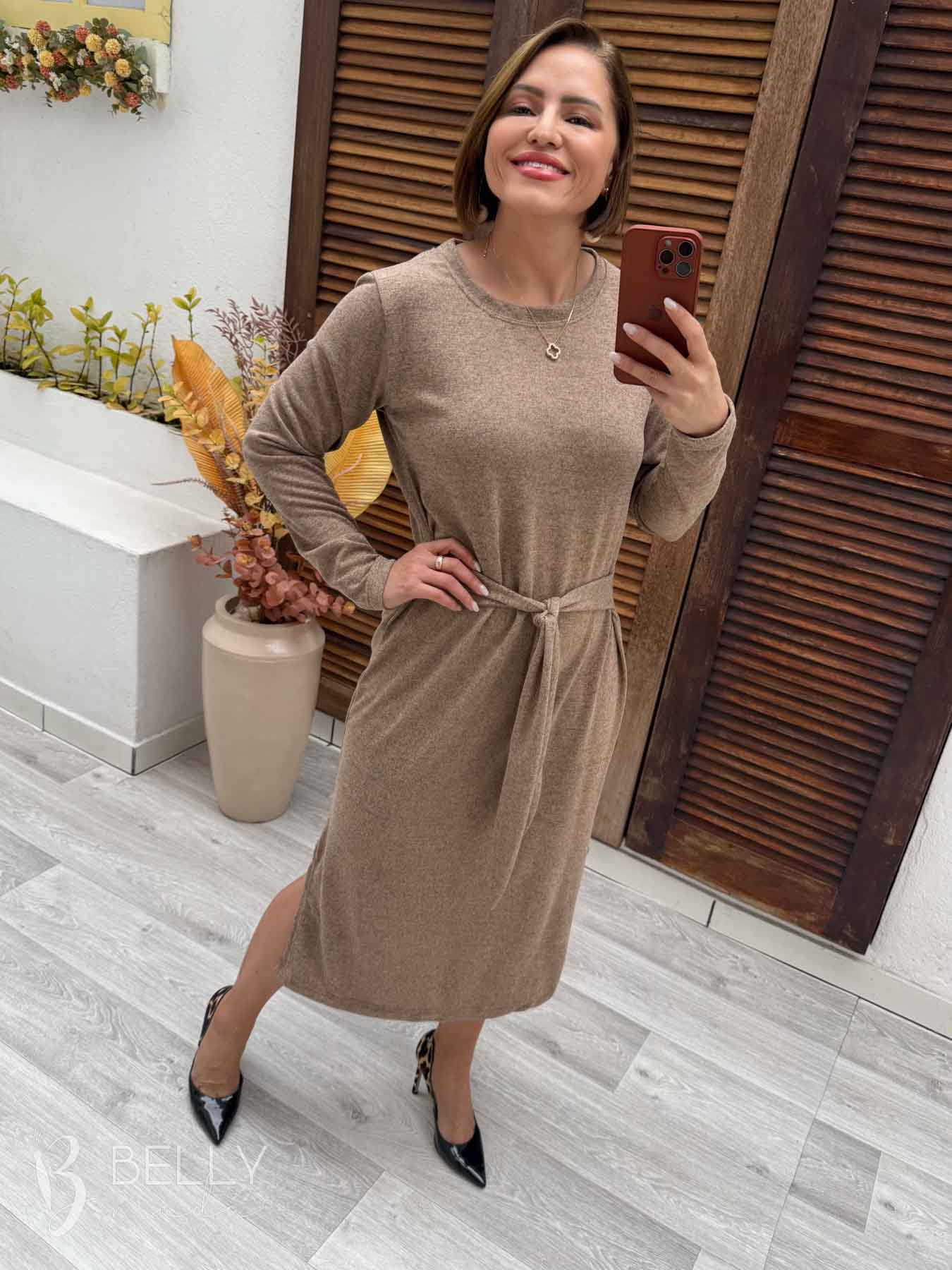 Vestido Ester Manga Longa