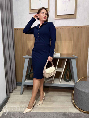 Vestido Ana Luíza Manga Longa