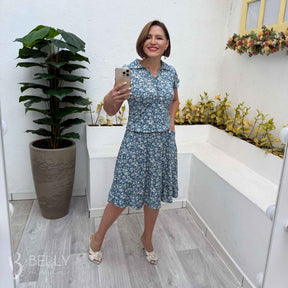 Vestido Aurora com Bolsos Blusê