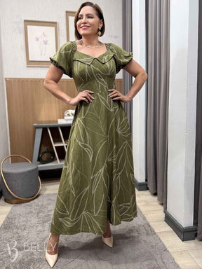 Vestido Cássia Evasê Longo