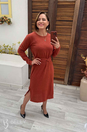 Vestido Ester Manga Longa