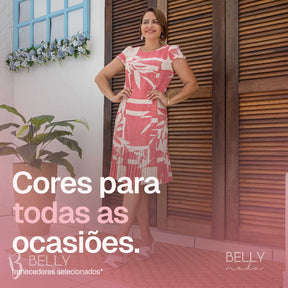 Vestido Fátima Barrado Plissado