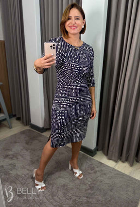 Vestido Lis com Detalhe Torcido Frontal